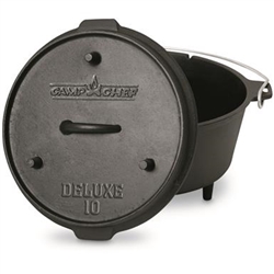 CAMP OVEN, 10" DELUXE, YOSEMITE  (6qt)-- with legs