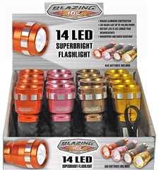 14 LED Flaahlight, Cool Colors