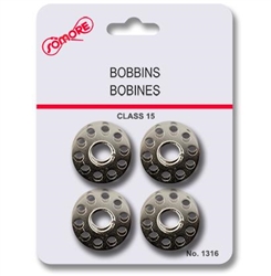 BOBBINS FOR SEWING MACHINE--4/PAK (CLASS15)