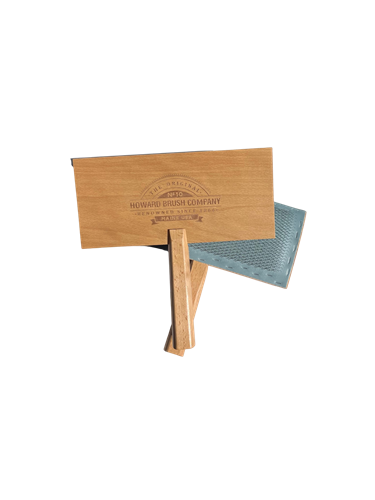 Wool Card, curved w/ rubber backing