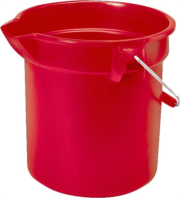 BUCKET ROUND RED 10QT - Case of 12